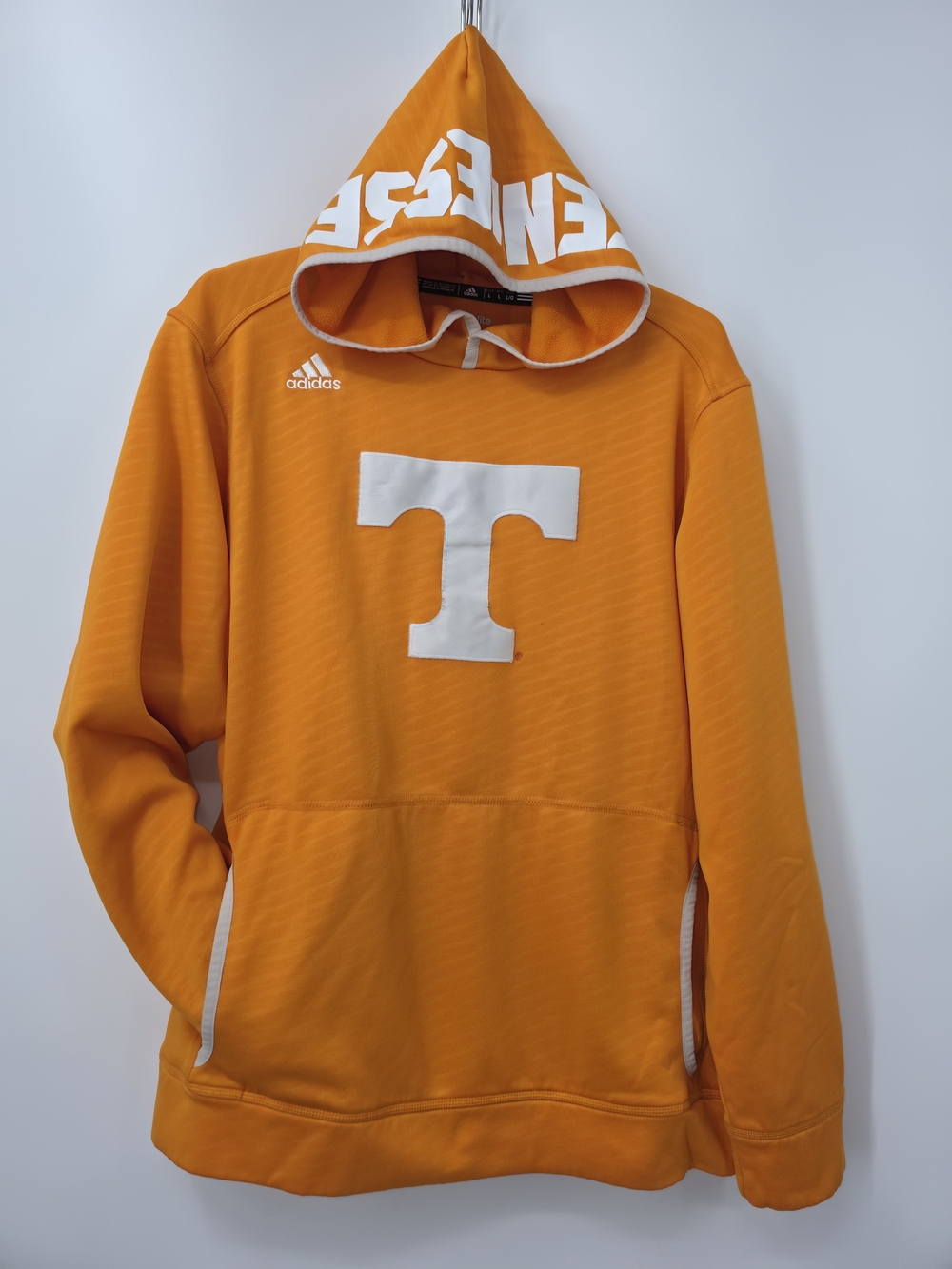 Adidas Tennessee Volunteers Climalite Hoodie L Orange Power T